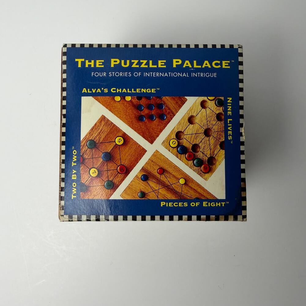The Puzzle Palace Wooden Puzzle‎ Set Raintree 1995 Brain Teaser Games Complete